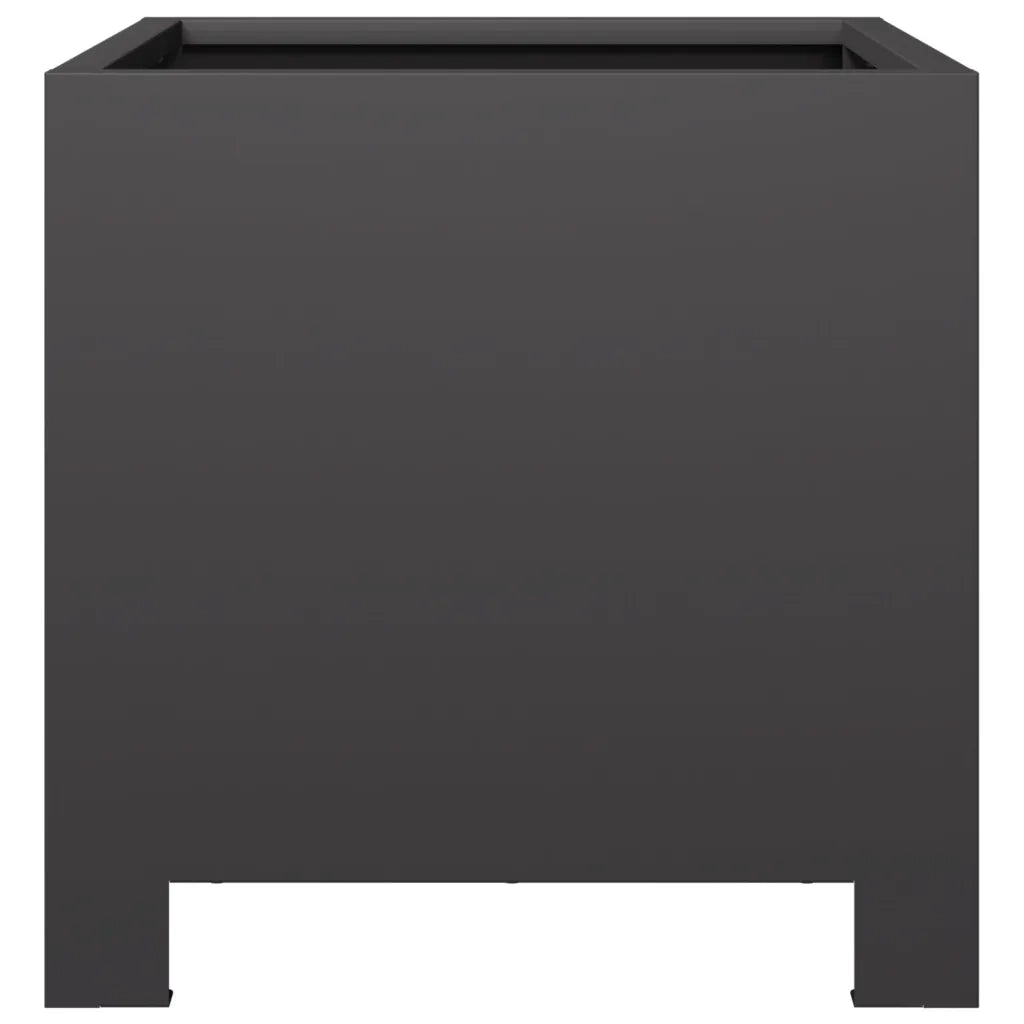 Fioriere da Giardino 2 pz Nere 30x30x30 cm in Acciaio 851186