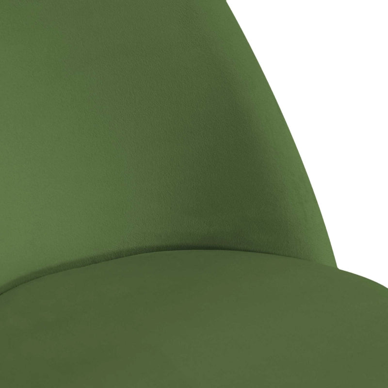 Sedia velluto Sammi verde struttura nero cm 50x57h47/77,5