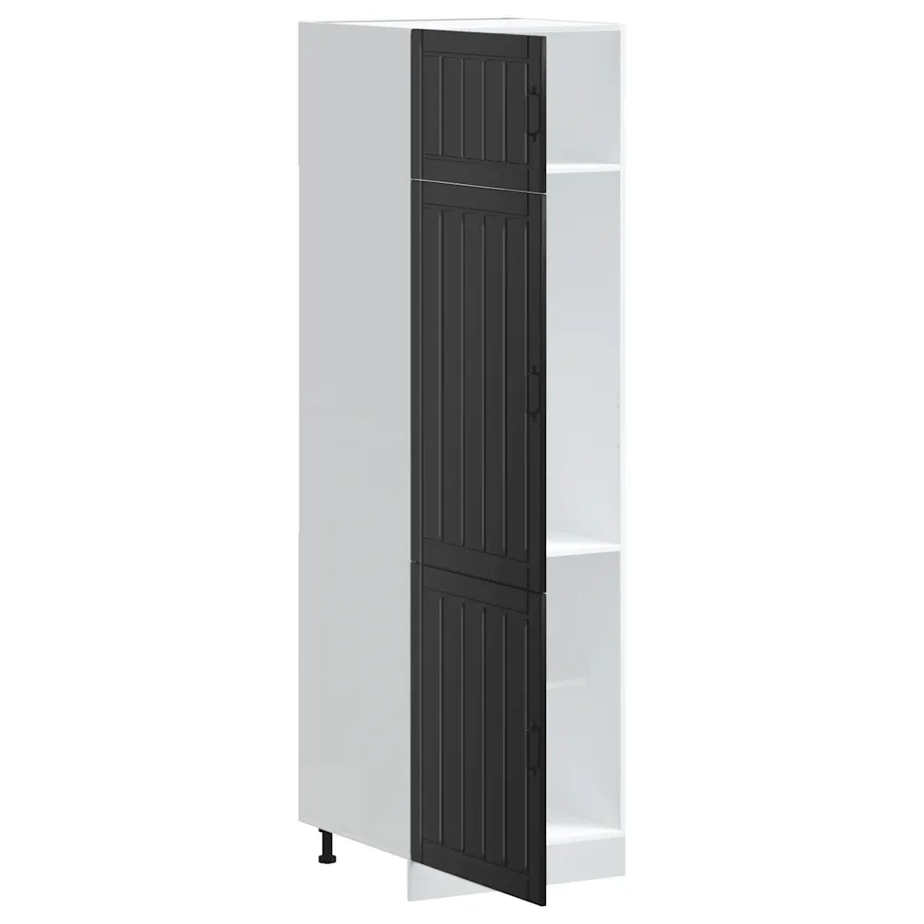 Mobile da cucina Lucca pratico spazio contenitivo 60 x 57 x 207 cm legno composito nero 02_0050213