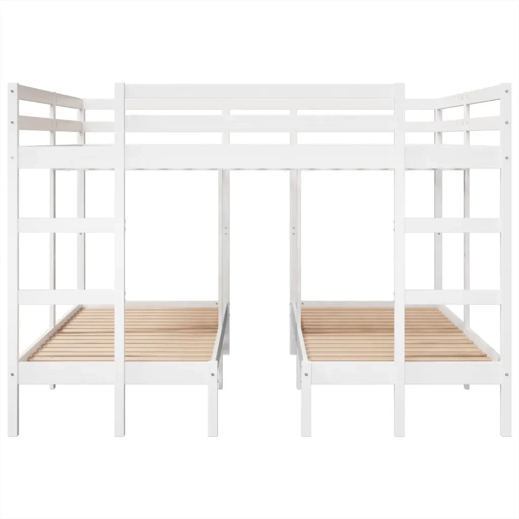 Giroletto Castello Triplo Bianco 200x200/80x200cm Massello Pino