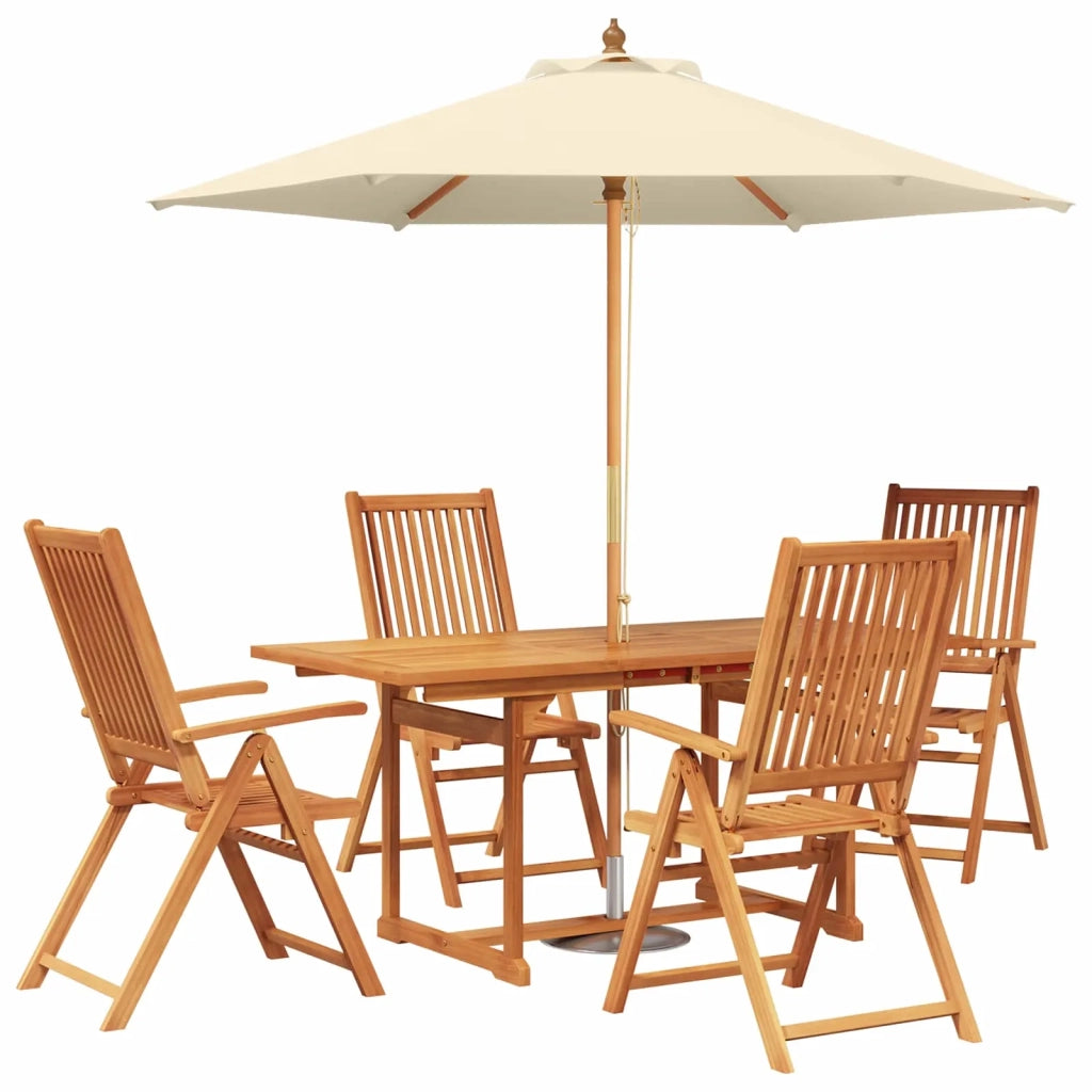 Set da pranzo da esterno con ombrellone 6 pz 3438533