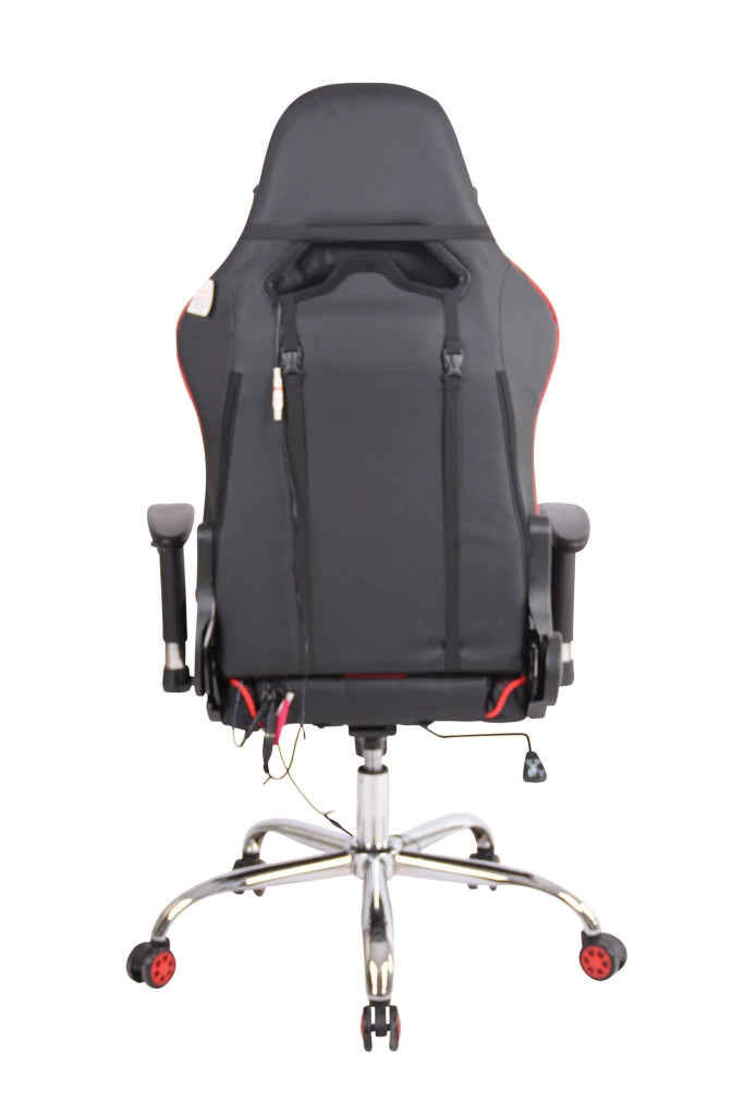Sedia Ufficio Massaggiante Limit XM In Similpelle nero/rosso