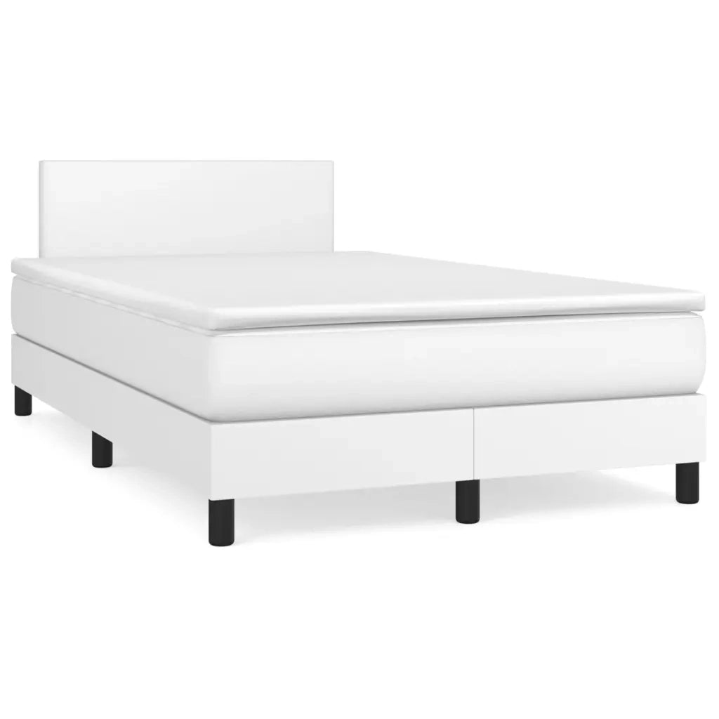 Giroletto a Molle con Materasso Bianco 120x200 cm in Similpellecod mxl 99582