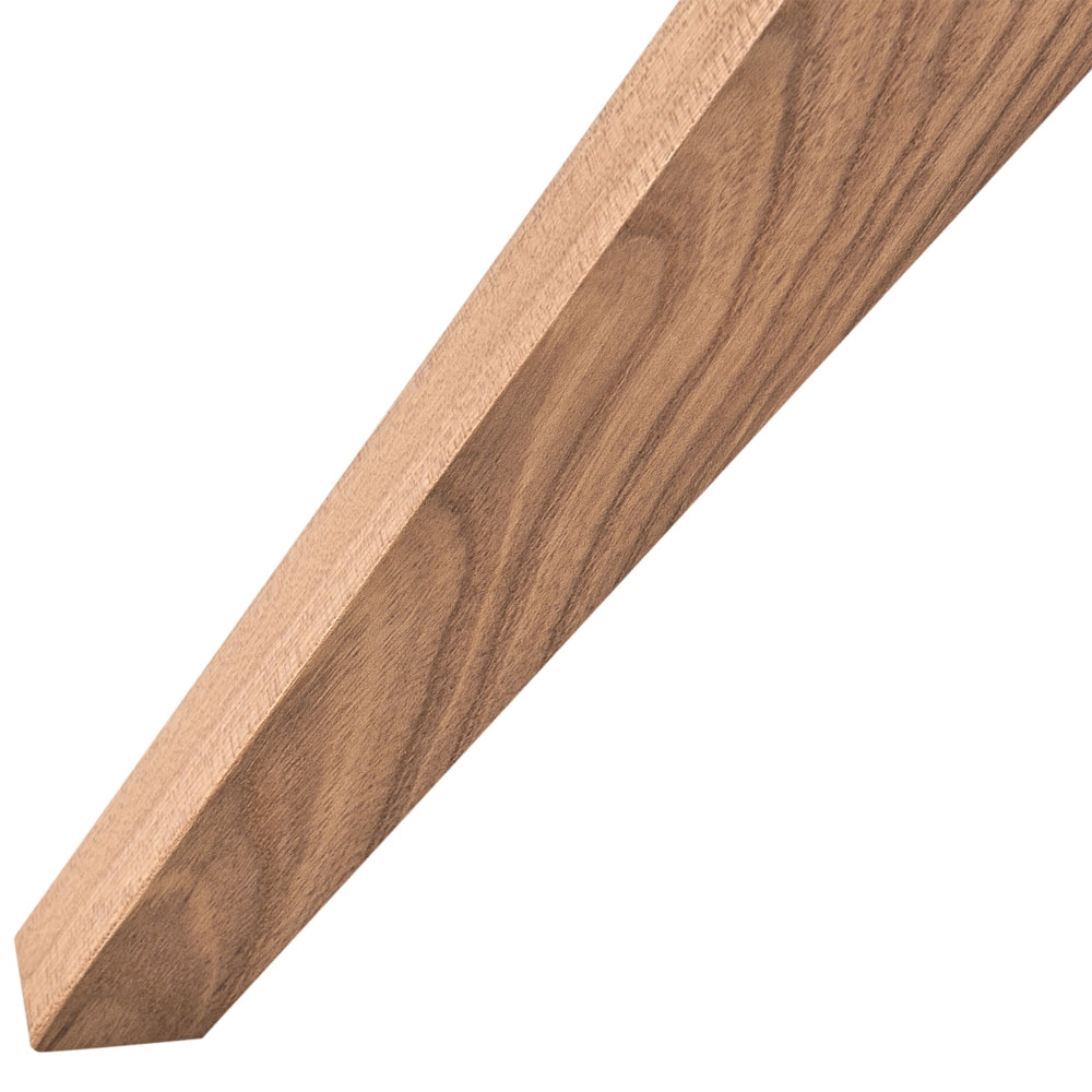 Sedia da pranzo girevole con schienale curvo in ecopelle marrone stile scandinavo