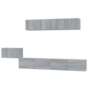 Set di Mobili Porta TV 5 pz | Armadietto TV | Mobile Porta TV Grigio Sonoma in Legno Multistrato
