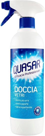 QUASAR SPRAY PER DOCCIA E VETRI  580ML IDROREPELLENTE ANTICALCARE ANTIPOLVERE OKY