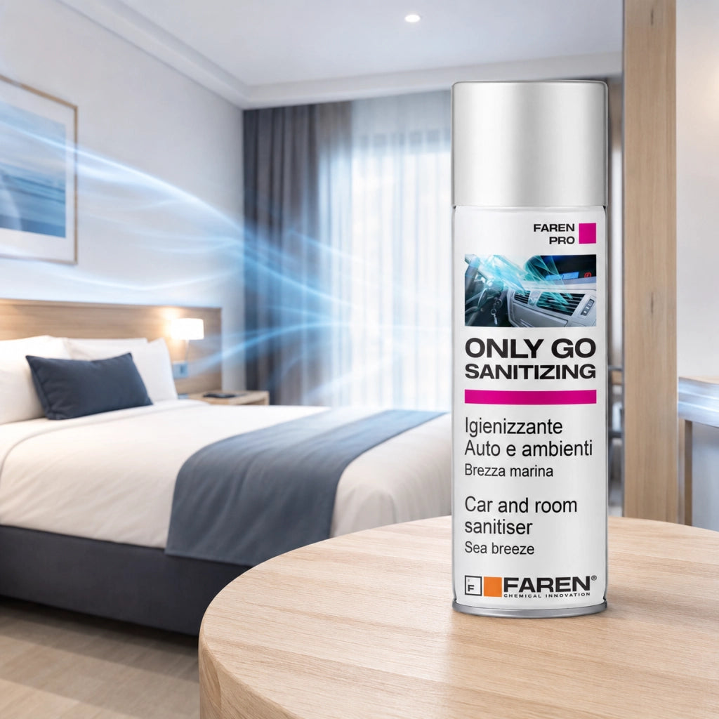 Faren only go sanitizing spray igienizzante per auto e ambienti 200 ml 12 pezzi