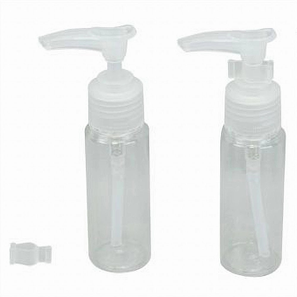 Trade Shop - Set 4pz Bottiglia Da Viaggi Vuota Trasparente 30ml Dispenser Con Erogatore 79388 -