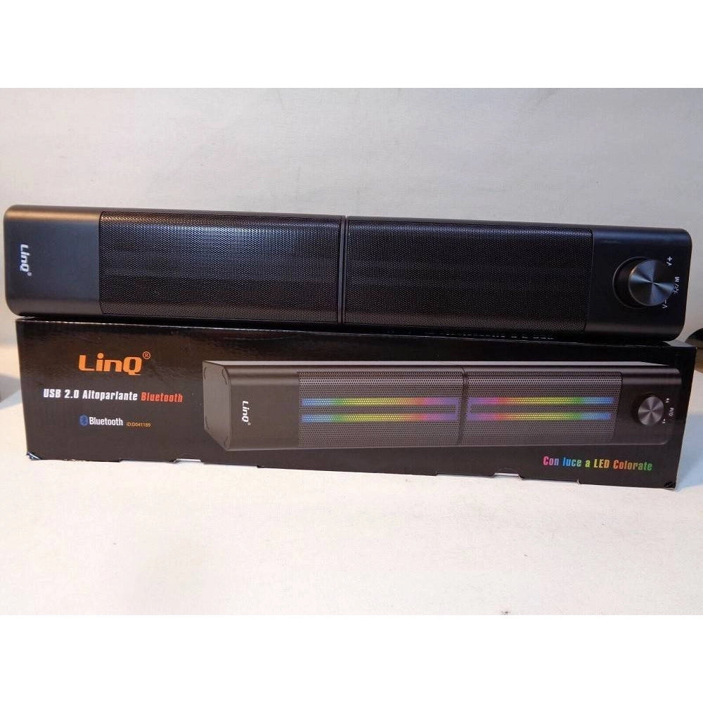 Trade Shop - Casse Soundbar Barra Audio Usb 2.0 Speaker Blutooth Led Rgb Home Theatre Pk6807 -