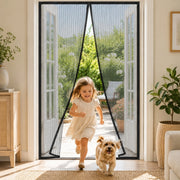 Zanzariera magnetica 100x220 cm per porta finestra con calamita nera