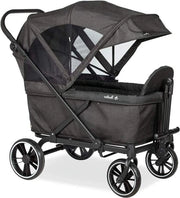 Carrello pieghevole con ruote ammortizzate - aiuto inclinazione - trasporto bambini - metallo e tessuto