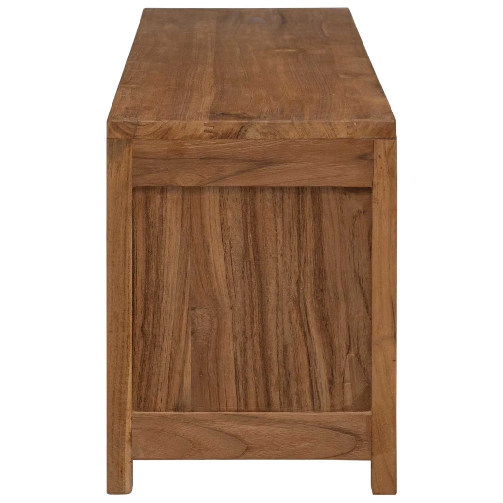 Mobile TV 110 x 30 x 40 cm Naturale Legno di teak solido 42024263