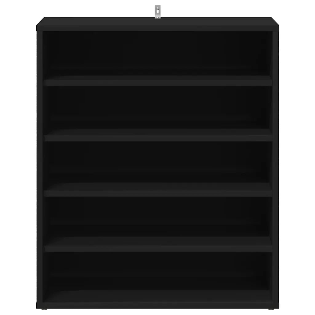 Scarpiera-Scaffale per scarpe Nera 60x35x70 cm in Truciolato 237780