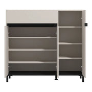 Mobile Portascarpe Orotelli, Scarpiera un Cassetto, 118.5x40x109.5h cm Beige