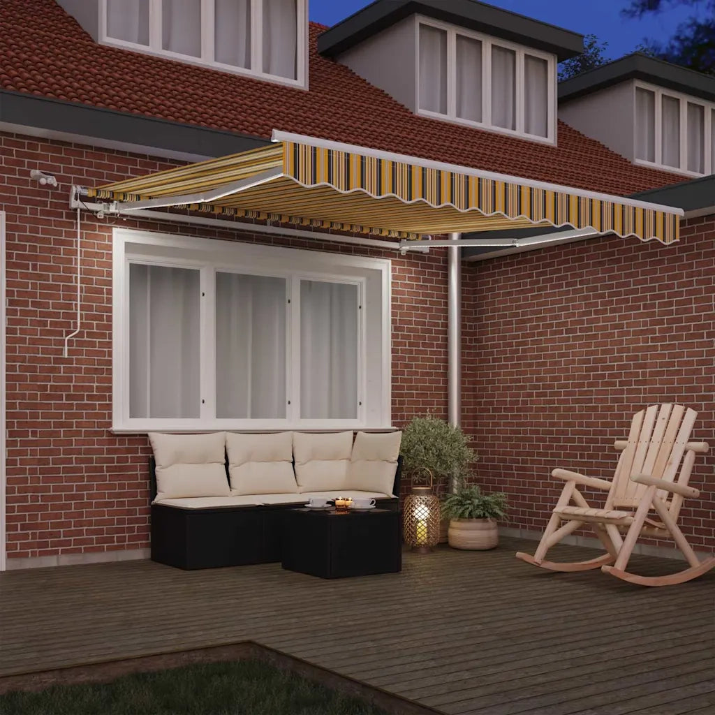 Tenda Retrattile Multicolore 350 x 250 cm Poliestere e Metallo 3330306