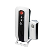Campanello Senza Fili 36 Melodie IP44 Portata 30m Installazione Facile Nero / Argento Alecto