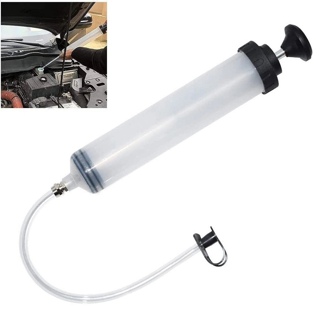 Trade Shop - Pompa Di Aspirazione Per Estrazione Olio Gasolio 500 Cm Siringa Manuale 07288 -