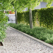 Bordo per Prato Argento 1000 x 15 x 0.03 cm Acciaio zincato 42008621