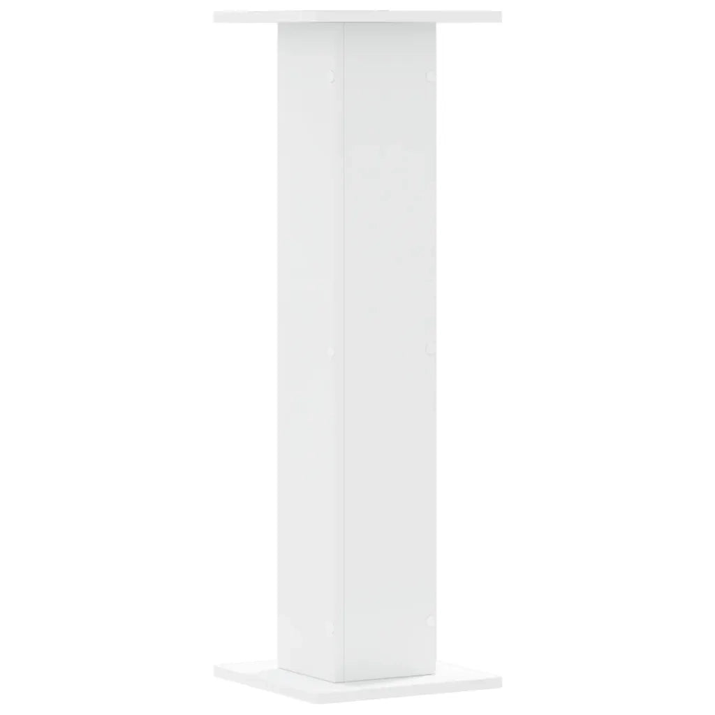 Supporti per Piante 2 pz Bianchi 30x30x95 cm Legno Multistrato