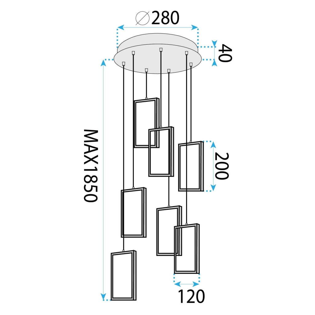 Lampada Led Lhj089-7cp Black