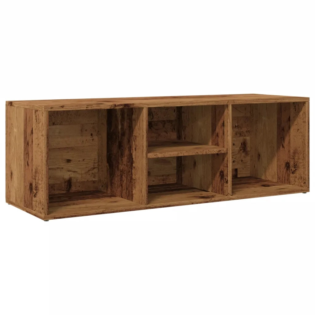 Panchina con Scarpiera-Mobile per scarpe Legno Antico 105x35x35 cm in Truciolato