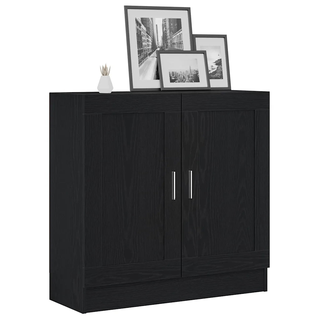 Armadio per Libri Rovere Nero 82,5 x 30,5 x 80 cm 862515