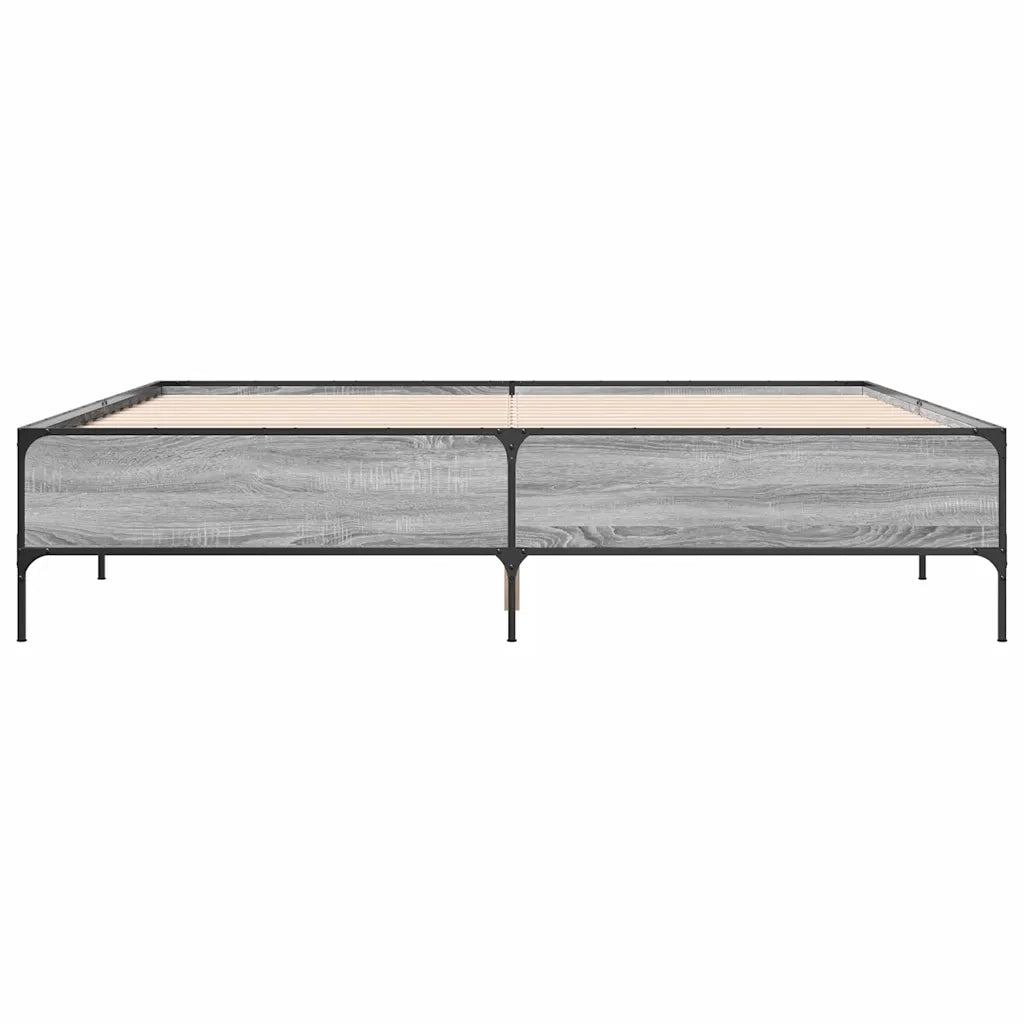 Giroletto Grigio Sonoma 200x200 cm in Legno Multistrato Metallo 3279780
