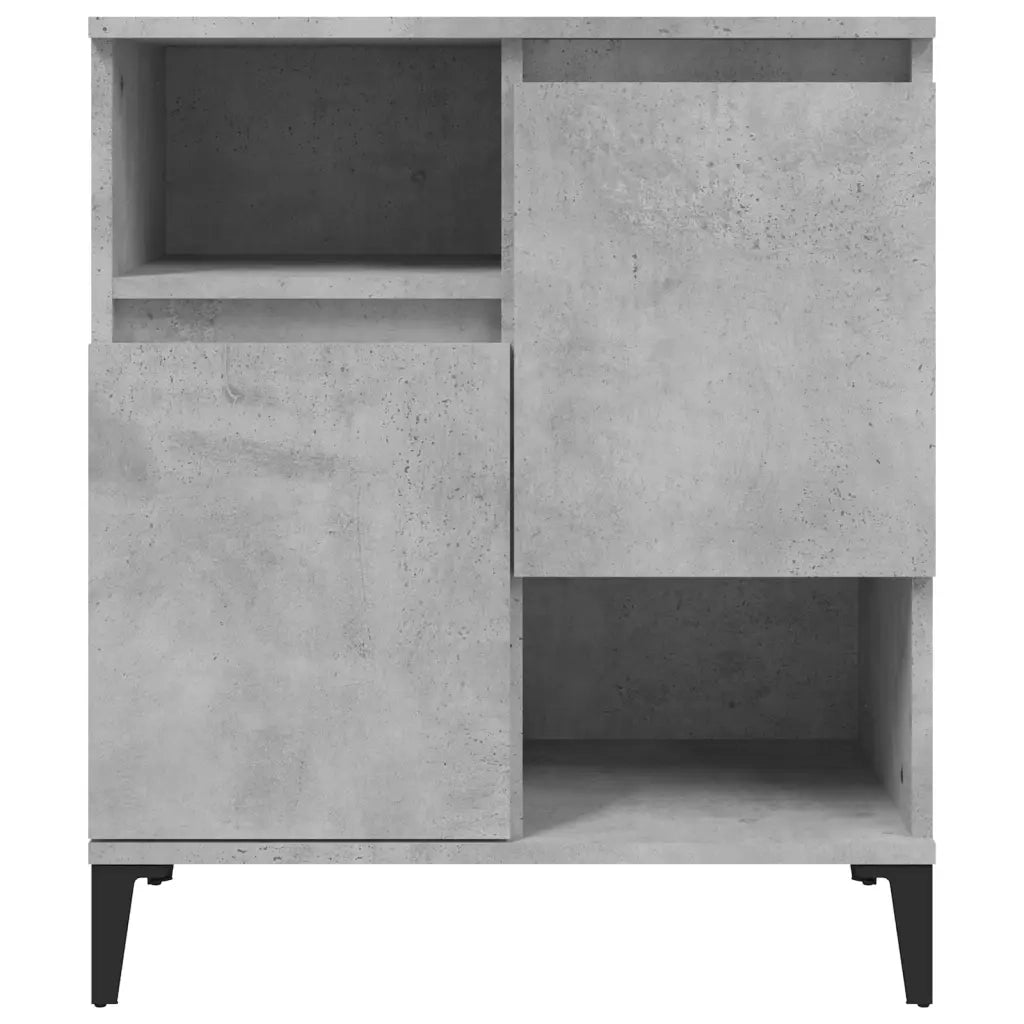 Credenza-Buffet-Armadio da cucina Grigio Cemento 60x35x70 cm in Legno Multistrato 312879