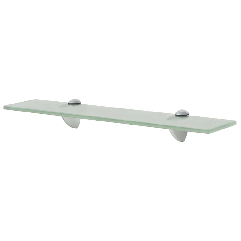 Mensola/armadietto/mobile in vetro da parete 50 x 10 cm spessore 8 mm trasparente 2702137/2