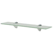 Mensola/armadietto/mobile in vetro da parete 50 x 10 cm spessore 8 mm trasparente 2702137/2