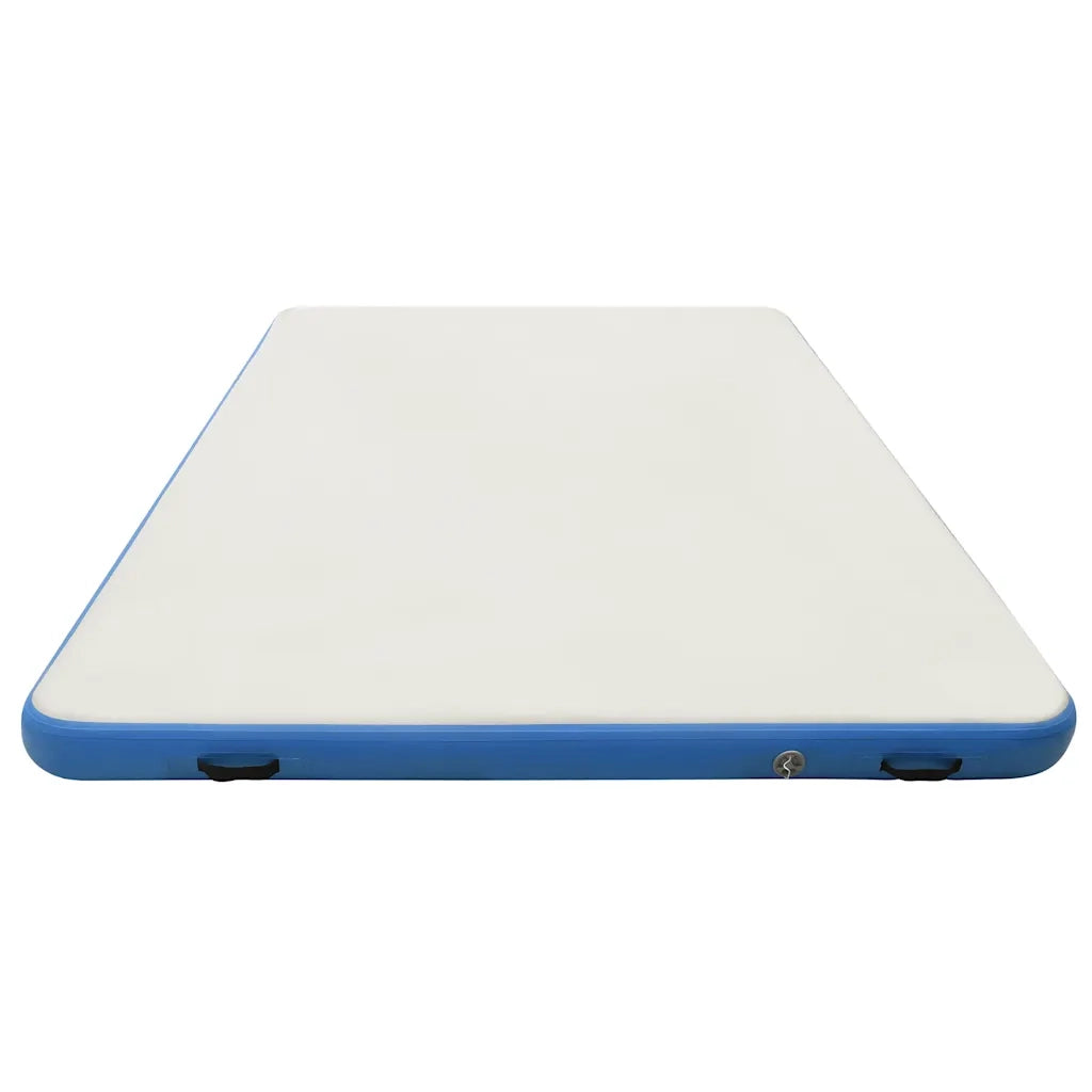 Tappeto Galleggiante Gonfiabile Blu e Bianco 300x200x15 cm cod mxl 61916
