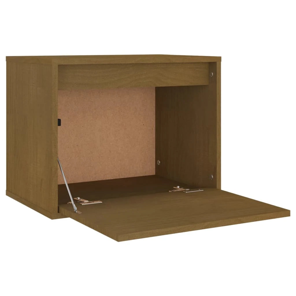 Mobile TV multimediale scaffale TV credenza mobile TV sala da pranzo soggiorno camera da letto 3 pezzi colore miele legno massello di pino marrone 02_0028691
