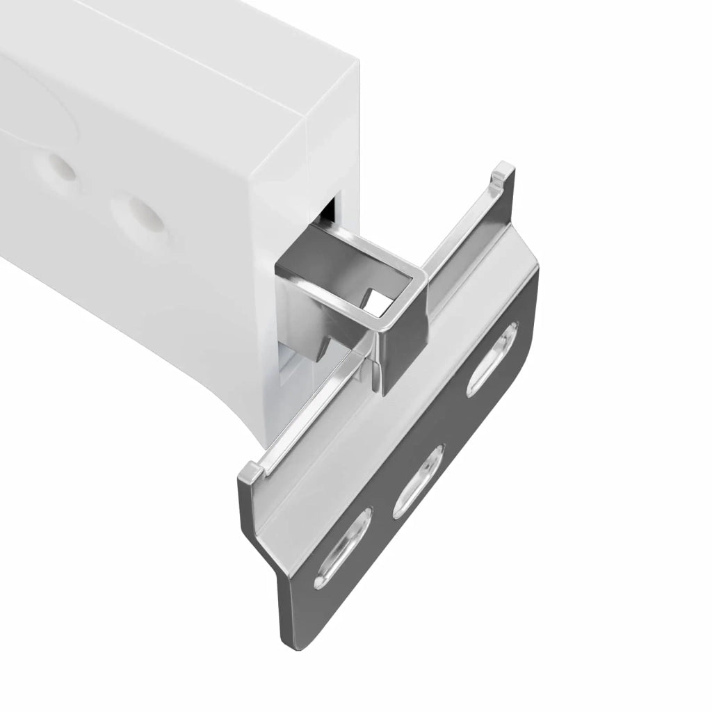 Supporto per Armadio Appeso 2 pz Bianco 70 x 48 x 19 mm CFW8649012