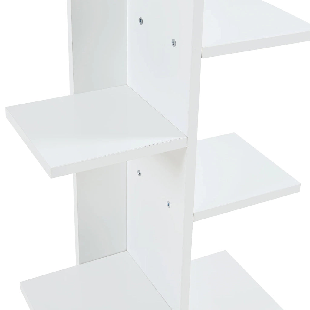 Libreria a 9 ripiani 122 x 40 x 20 cm bianca 03_0008995