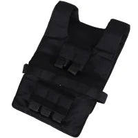 Gilet Fitness da Allenamento da 30 kg regolabile, in Tessuto Oxford e Acciaio, 36x52 cm, Nero
