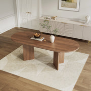 Tavolo da pranzo allungabile 160x80x75.5 cm; MDF; noce