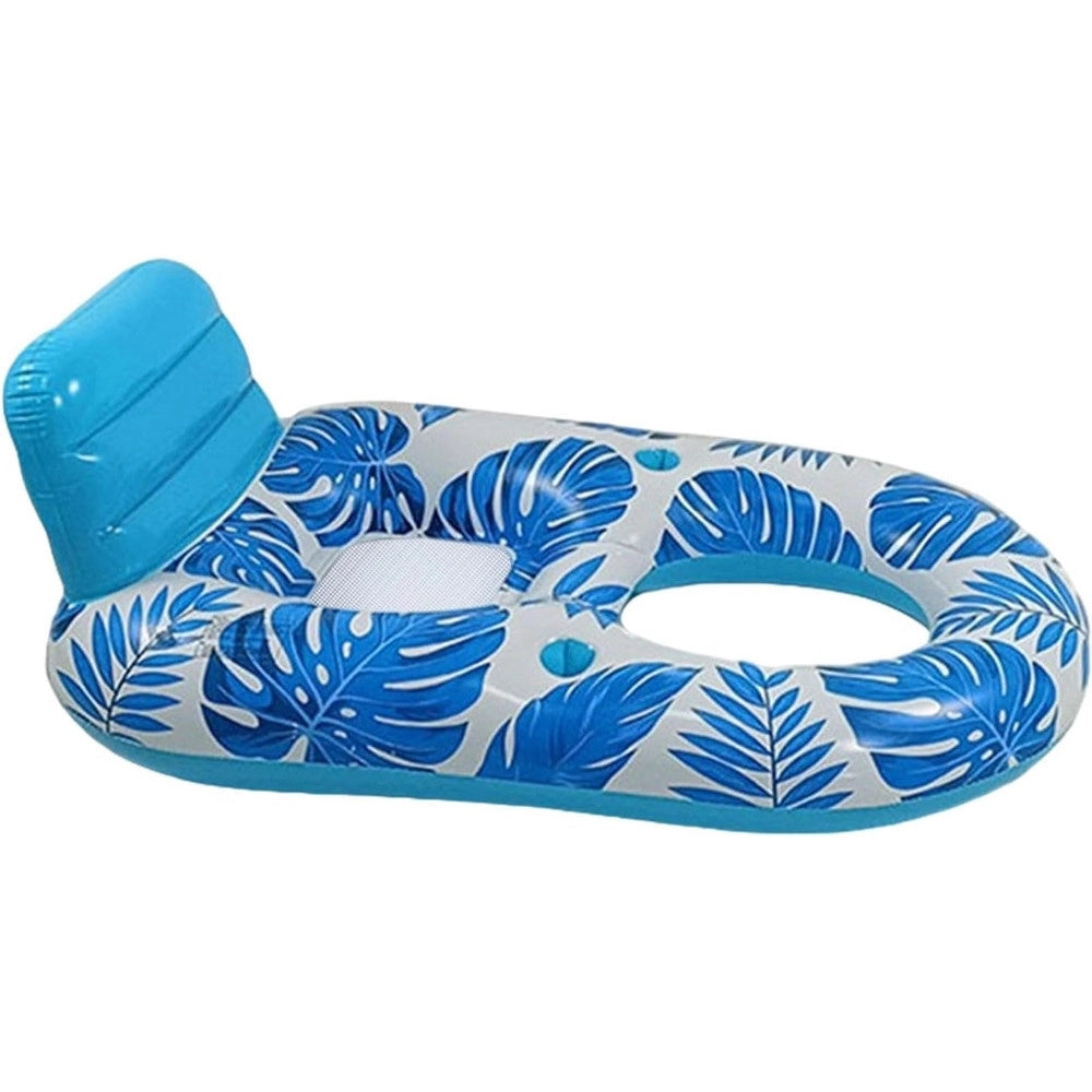 Trade Shop - Poltrona Lounge Gonfiabile Galleggiante Con Portabicchieri Piscina 170x110cm 628534 -