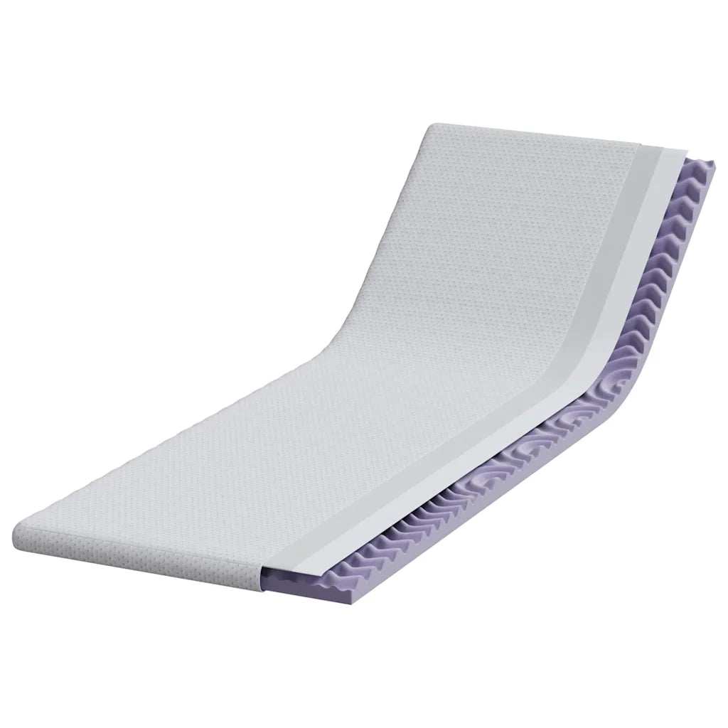 Topper per materasso Bianco 70 x 200 cm Tessuto Jacquard 4106198
