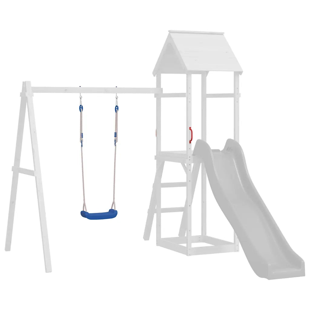 Seggiolini per Altalena con Corde 2 pz Blu 37x15 cm Polietilene