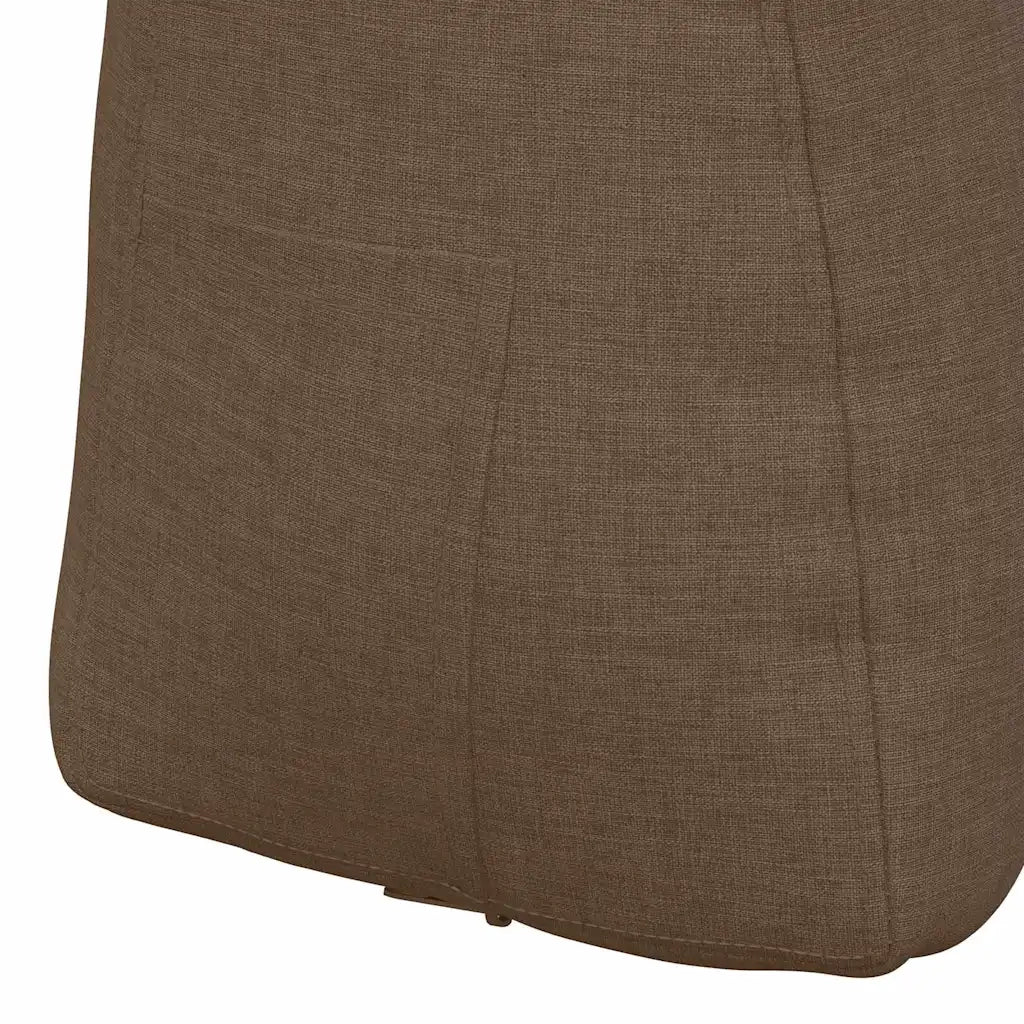 Cuscino per Schiena Marrone 45 x 24 x 50 cm Tessuto 42014358