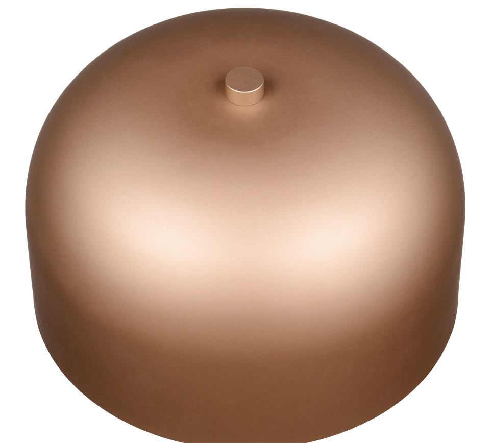 Piantana LED ricaricabile, metallo, caffè, H 147 cm, Jeff