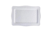 Vassoio Rettangolare in Melamina Bianco 30 x 21 x 2 cm