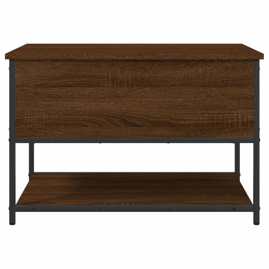 Panca Portaoggetti Rovere Marrone 70x42,5x47 Legno Multistrato 839022