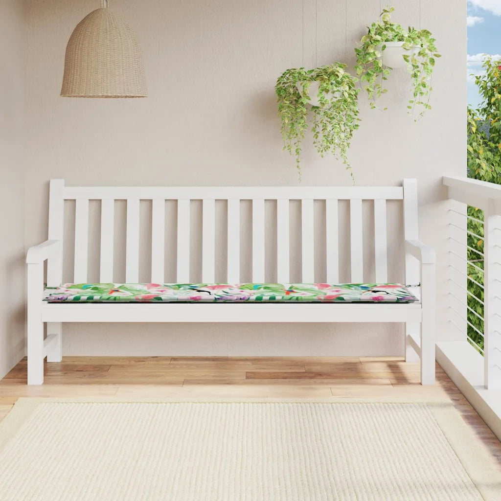 Cuscino per Panca | Cuscini per sedie da Giardino Multicolore 200x50x4cm in Tessuto