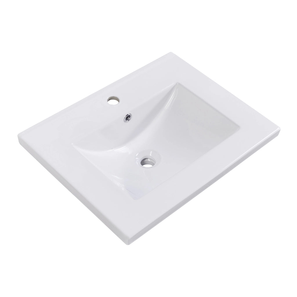 Mobile Sottolavabo con Lavabo Integrato ¨C Minimal ¨C Bianco 60cm