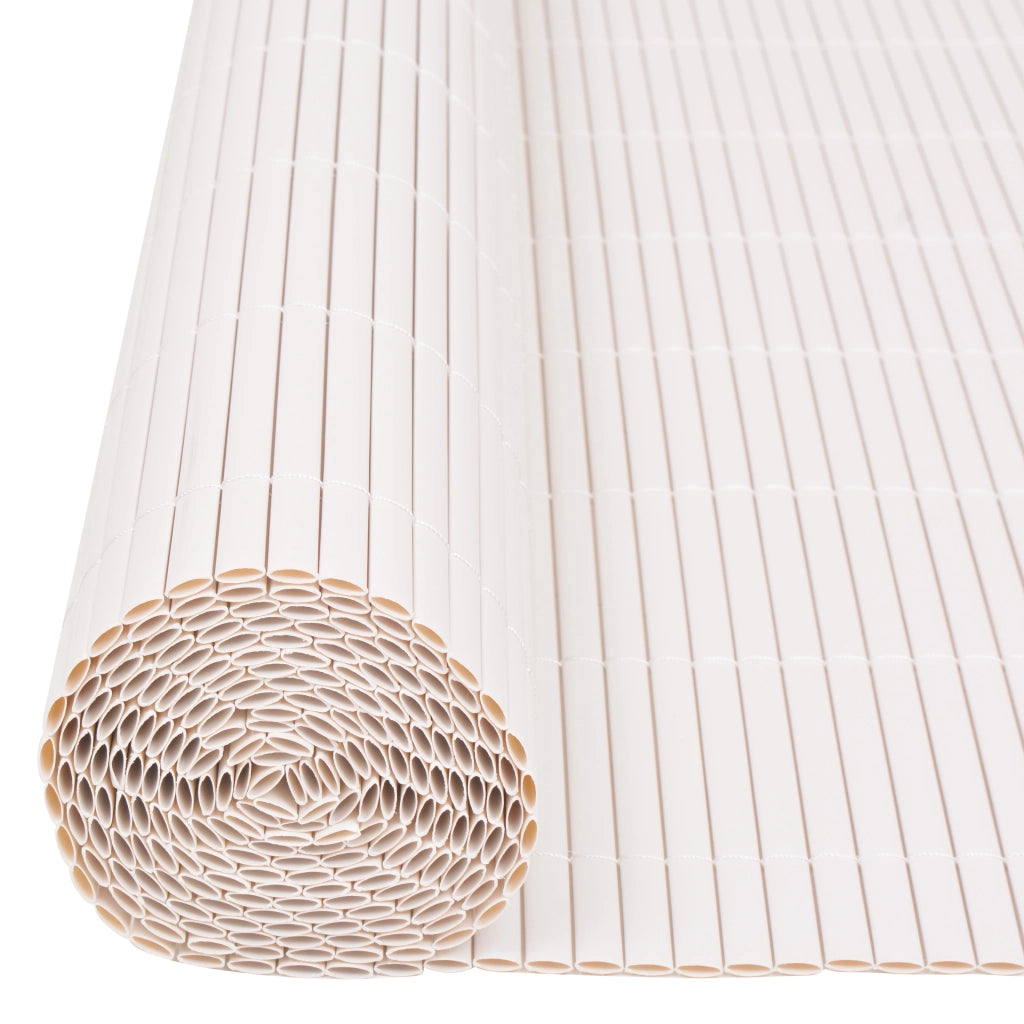 Recinzione da Giardino Doppio Lato PVC 150x500 cm Bianco