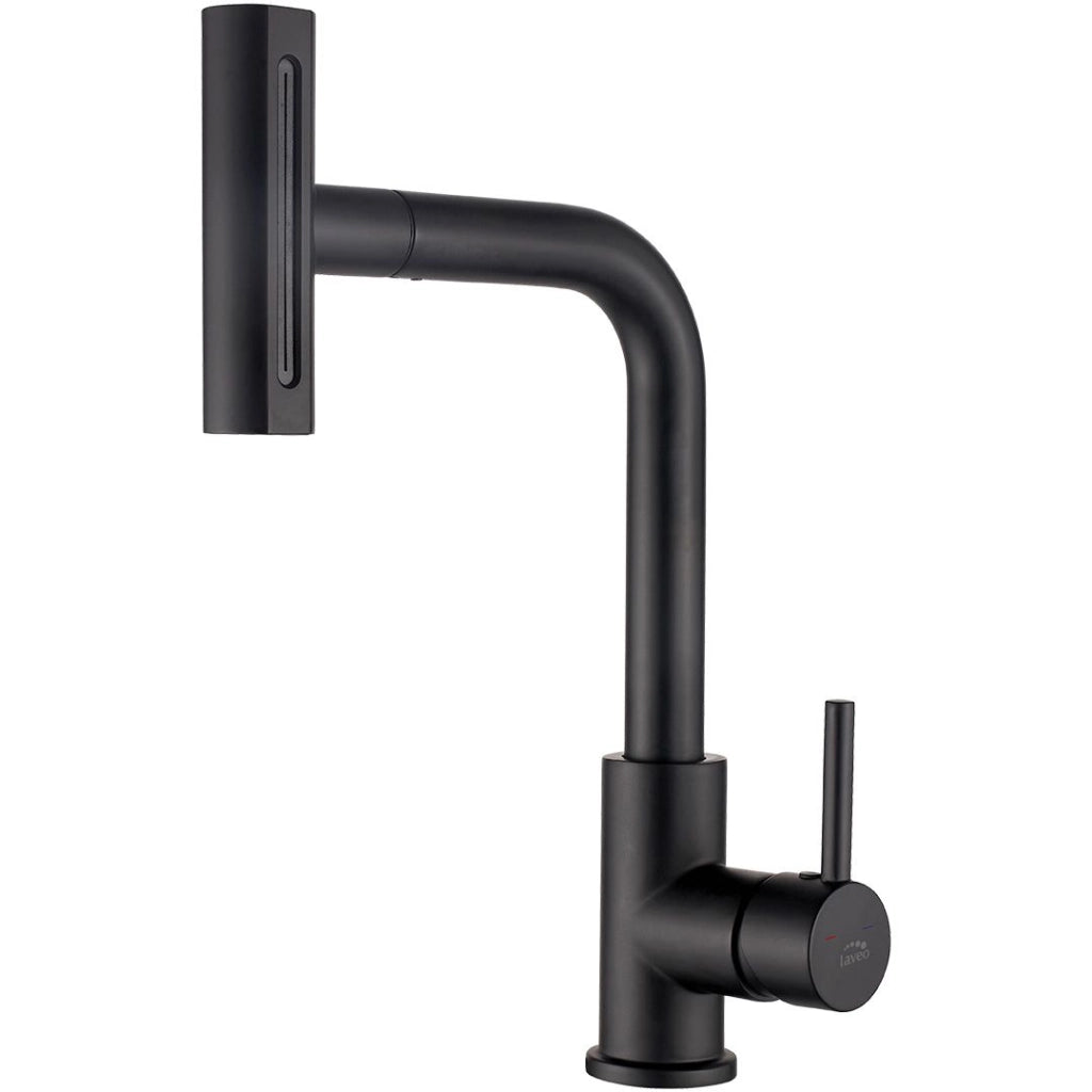 Rubinetto cucina 5 in 1 nero opaco con bocca estraibile multifunzione – 4 flussi, aeratore Z-flow e design moderno