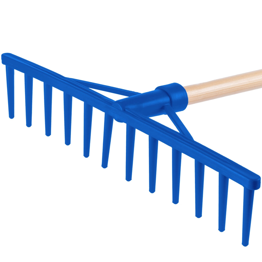 Rastrello KADAX per foglie, erba, fieno, giardino, manico in legno, 154 cm, rastrello, 12 denti