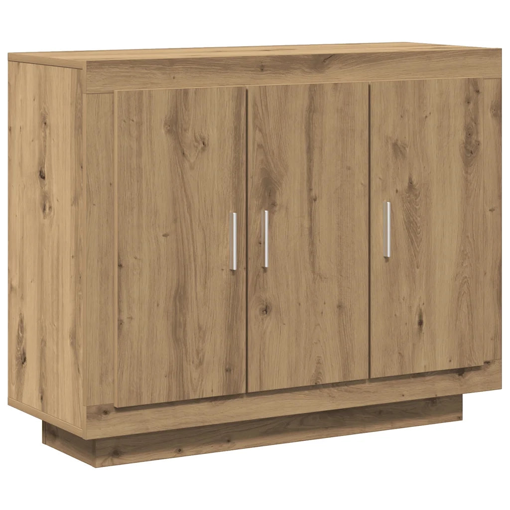 Credenza Rovere Artigianale 92x35x75 cm in Legno Multistrato 856865
