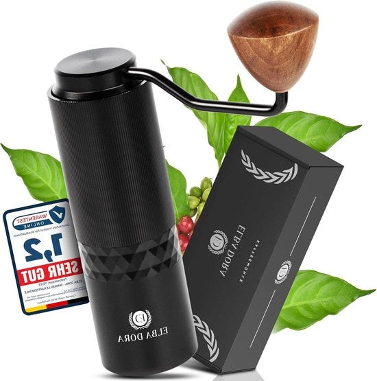 Macchina per macinare caffè manuale nera HARIO KCS-1-MB 166 cm con piastre di moli ceramiche